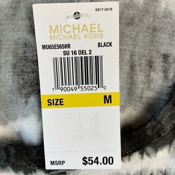 NWT MICHAEL Michael Kors Black & White Top Size M - Picture 6 of 7